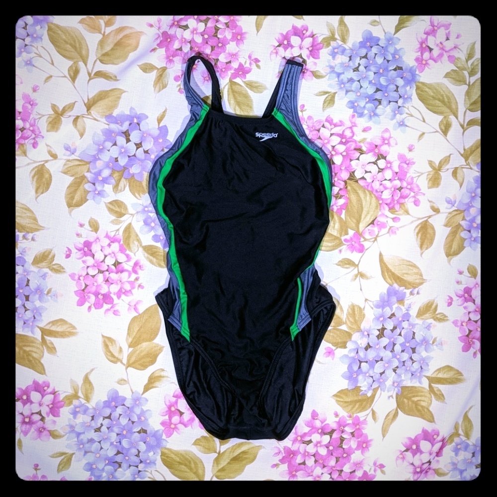 Speedo one-piece swimsuit bathing suit 32 6